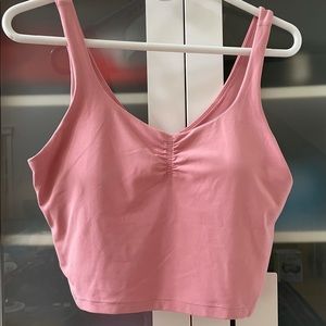 Lululemon Align Tank Gathered Pink C/D cup SZ 10